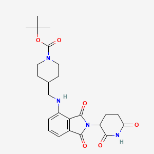 1,1-Dimethylethyl 4-[[[4-(4,4,5,5-tetramethyl-1,3,2-dioxaborolan-2-yl)phenyl]sulfonyl]methyl]-1-piperidinecarboxylate