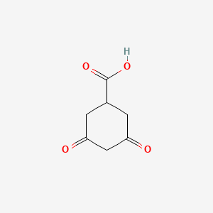 molecular formula C7H8O4 B1356027 3,5-Dioxocyclohexanecarboxylic acid CAS No. 42858-60-6