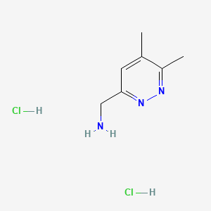 1-(5,6-Dimethylpyridazin-3-yl)methanaminedihydrochloride