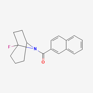 1-Fluoro-8-(naphthalene-2-carbonyl)-8-azabicyclo[3.2.1]octane