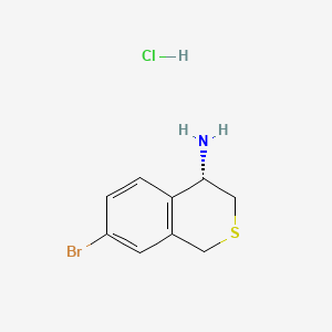 (4S)-7-bromo-3,4-dihydro-1H-2-benzothiopyran-4-amine hydrochloride