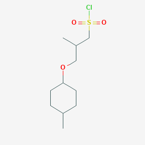 2-Methyl-3-((4-methylcyclohexyl)oxy)propane-1-sulfonyl chloride