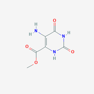 molecular formula C6H7N3O4 B13560387 Methyl 5-amino-2,6-dioxo-1,2,3,6-tetrahydropyrimidine-4-carboxylate CAS No. 19796-65-7