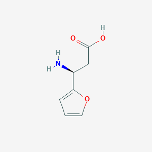 molecular formula C7H9NO3 B135604 (S)-3-氨基-3-(2-呋喃基)-丙酸 CAS No. 131829-49-7