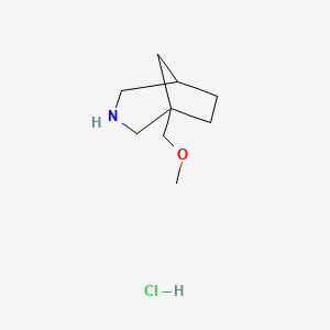 molecular formula C9H18ClNO B13560416 1-(Methoxymethyl)-3-azabicyclo[3.2.1]octanehydrochloride 