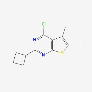 4-Chloro-2-cyclobutyl-5,6-dimethylthieno[2,3-d]pyrimidine