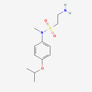 2-amino-N-methyl-N-[4-(propan-2-yloxy)phenyl]ethane-1-sulfonamide