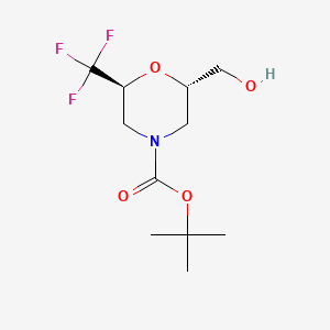 tert-butyl(2S,6S)-2-(hydroxymethyl)-6-(trifluoromethyl)morpholine-4-carboxylate