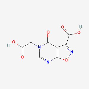 5-(Carboxymethyl)-4-oxo-4,5-dihydroisoxazolo[5,4-d]pyrimidine-3-carboxylic acid