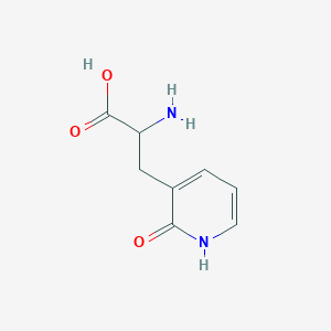 molecular formula C8H10N2O3 B13560477 2-Amino-3-(2-hydroxypyridin-3-yl)propanoic acid 