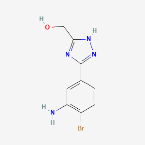 [3-(3-amino-4-bromophenyl)-1H-1,2,4-triazol-5-yl]methanol