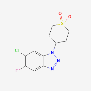 4-(6-Chloro-5-fluoro-1H-benzo[d][1,2,3]triazol-1-yl)tetrahydro-2H-thiopyran 1,1-dioxide