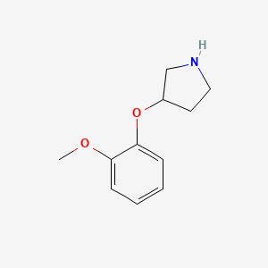 B1356052 3-(2-Methoxyphenoxy)pyrrolidine CAS No. 21767-12-4