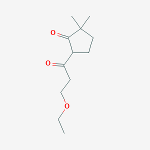 5-(3-Ethoxypropanoyl)-2,2-dimethylcyclopentan-1-one