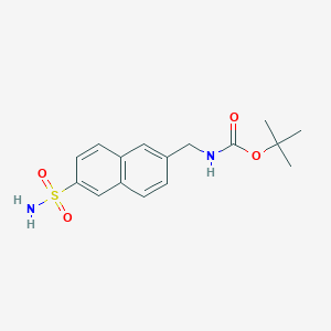 tert-butylN-[(6-sulfamoylnaphthalen-2-yl)methyl]carbamate