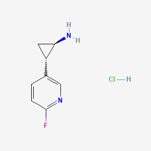 rac-(1R,2S)-2-(6-fluoropyridin-3-yl)cyclopropan-1-amine hydrochloride