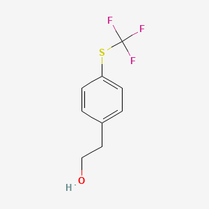 2-{4-[(Trifluoromethyl)sulfanyl]phenyl}ethan-1-ol