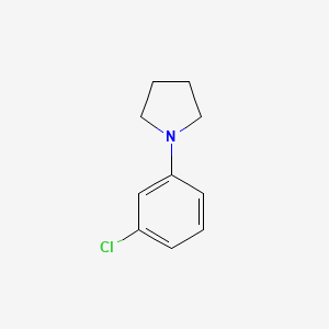 molecular formula C10H12ClN B1356057 1-(3-Chlorophenyl)pyrrolidine CAS No. 88154-24-9