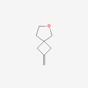 molecular formula C8H12O B13560585 2-Methylidene-6-oxaspiro[3.4]octane 