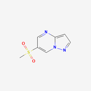 molecular formula C7H7N3O2S B13560602 6-Methanesulfonylpyrazolo[1,5-a]pyrimidine 