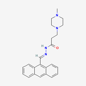 n'-(Anthracen-9-ylmethylene)-3-(4-methylpiperazin-1-yl)propanehydrazide