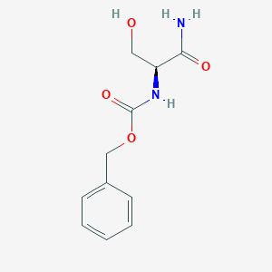 molecular formula C11H14N2O4 B1356064 (S)-苄基 (1-氨基-3-羟基-1-氧代丙烷-2-基)氨基甲酸酯 CAS No. 70897-15-3