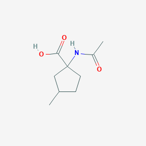 1-Acetamido-3-methylcyclopentane-1-carboxylic acid