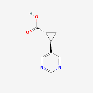 (1R,2R)-2-pyrimidin-5-ylcyclopropane-1-carboxylic acid