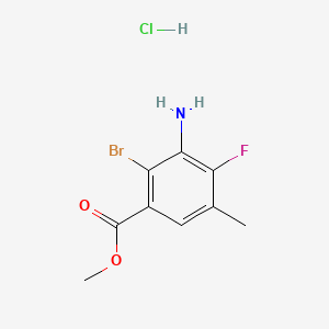 Methyl3-amino-2-bromo-4-fluoro-5-methylbenzoatehydrochloride