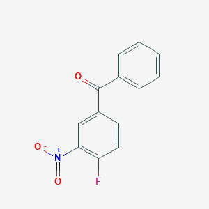 molecular formula C13H8FNO3 B1356079 (4-氟-3-硝基苯基)(苯基)甲酮 CAS No. 82571-93-5