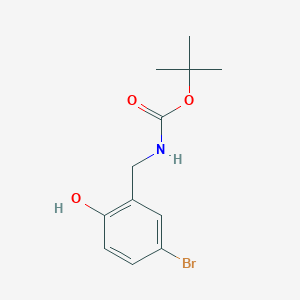 tert-butylN-[(5-bromo-2-hydroxyphenyl)methyl]carbamate