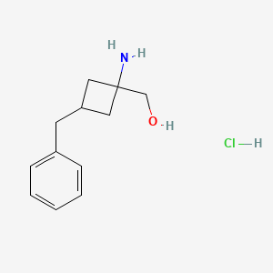 (1-Amino-3-benzylcyclobutyl)methanolhydrochloride