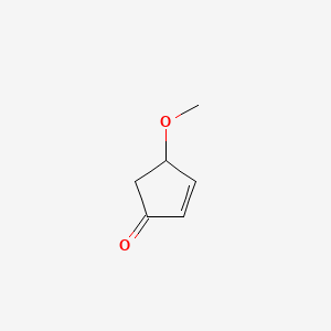 molecular formula C6H8O2 B13560826 2-Cyclopenten-1-one, 4-methoxy- 