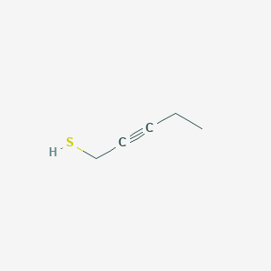 molecular formula C5H8S B13560829 Pent-2-yne-1-thiol 