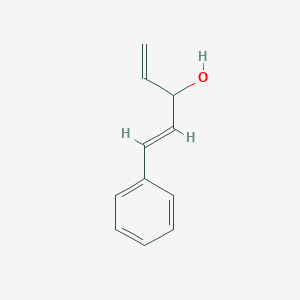 molecular formula C11H12O B13560832 1-Phenylpenta-1,4-dien-3-ol 