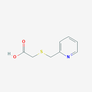 molecular formula C8H9NO2S B1356084 2-[(吡啶-2-基甲基)硫基]乙酸 CAS No. 21897-11-0