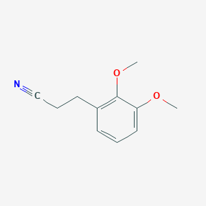 molecular formula C11H13NO2 B13560876 3-(2,3-Dimethoxyphenyl)propanenitrile CAS No. 43014-33-1