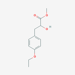 molecular formula C12H16O4 B13560886 Methyl 3-(4-ethoxyphenyl)-2-hydroxypropanoate 