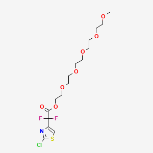 2,5,8,11,14-Pentaoxahexadecan-16-yl 2-(2-chloro-1,3-thiazol-4-yl)-2,2-difluoroacetate