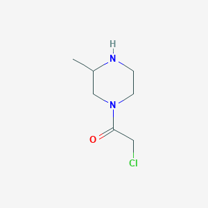 molecular formula C7H13ClN2O B13560897 1-(Chloroacetyl)-3-methylpiperazine 