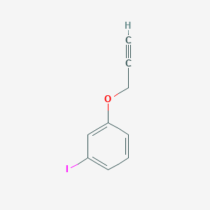 molecular formula C9H7IO B13560901 1-Iodo-3-(prop-2-yn-1-yloxy)benzene 