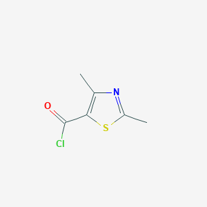molecular formula C6H6ClNOS B1356091 2,4-Dimethylthiazole-5-carbonyl chloride CAS No. 119778-43-7