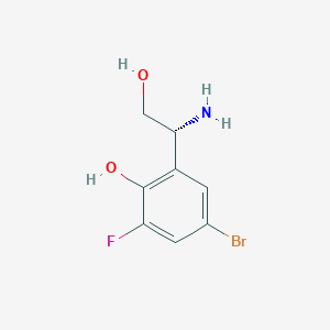 (r)-2-(1-Amino-2-hydroxyethyl)-4-bromo-6-fluorophenol