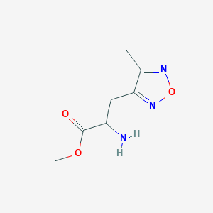 Methyl 2-amino-3-(4-methyl-1,2,5-oxadiazol-3-yl)propanoate