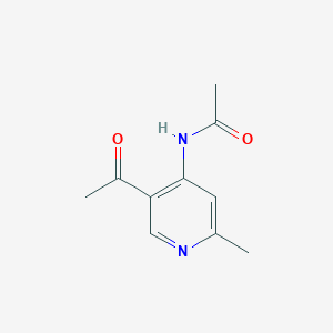 molecular formula C10H12N2O2 B1356094 N-(5-乙酰基-2-甲基吡啶-4-基)乙酰胺 CAS No. 91842-97-6