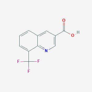 molecular formula C11H6F3NO2 B1356098 8-(Trifluoromethyl)quinoline-3-carboxylic acid CAS No. 31588-79-1