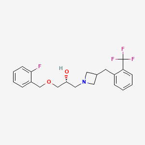 rel-(2R)-1-[(2-fluorophenyl)methoxy]-3-(3-{[2-(trifluoromethyl)phenyl]methyl}azetidin-1-yl)propan-2-ol