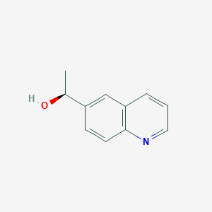 molecular formula C11H11NO B13561028 (S)-1-(Quinolin-6-yl)ethan-1-ol 