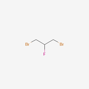 molecular formula C3H5Br2F B1356103 1,3-Dibromo-2-fluoropropane 