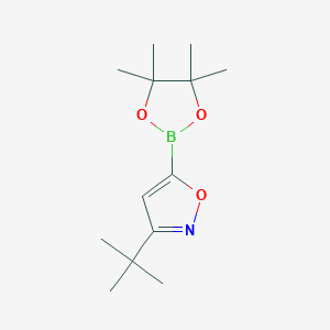 3-Tert-butyl-5-(tetramethyl-1,3,2-dioxaborolan-2-yl)-1,2-oxazole